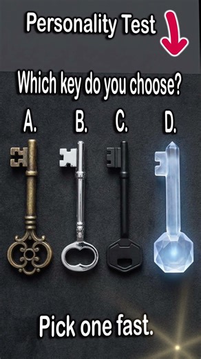 Which Key Would You Pick? 🔑 Personality Test | What Your Choice Reveals About You