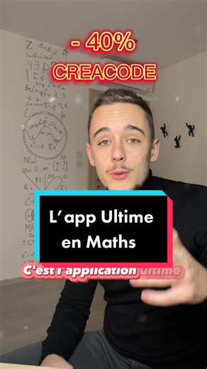 -40% avec le code CREACODE. C’est le moment d’exploser ta moyenne en maths ou d’identifier ton pote qui en a besoin 🚀 @studeoapp #maths #math #studeo