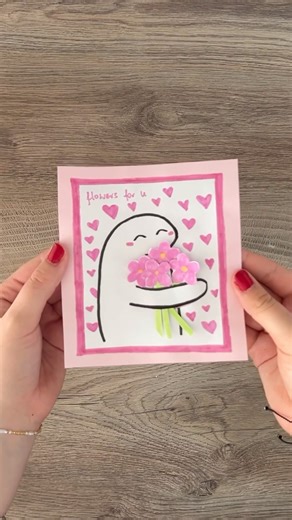 DIY Adorable 3D flower card TUTORIAL - super CUTE and easy gift 🤍#diygift