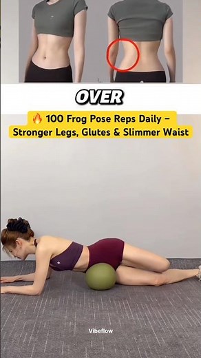 100 Frog Pose Challenge for Strong Legs & Glutes 🔥 #usafitness #shortvideo