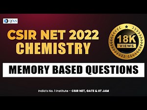 CSIR NET Chemistry Solved Papers | CSIR NET Chemical Science Solutions 2022