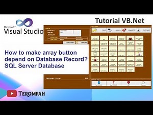 VB.Net | Easy to make Button array depend on SQL Data Record | #Part9