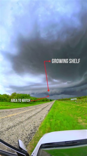 Some interesting supercell storm structure near Henrietta, TX...