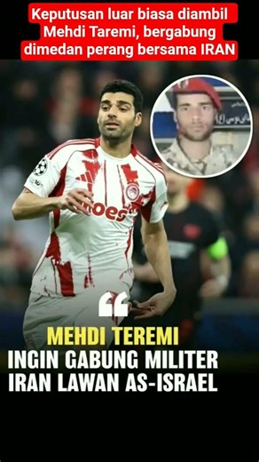 keputusan Mehdi taremi terjun medan perang #sepakbolaindonesia