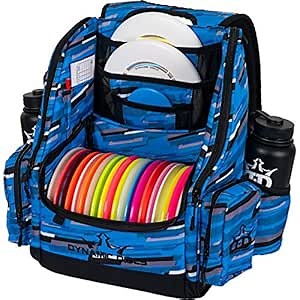 Aeiniwer Dynamic Discs Commander Backpack Disc Golf Bag | 20 Disc Capacity | Two Deep Storage Pockets | Two Water Bottle Holders | Frisbee Disc Golf Backpack Bag (Velocity Blue)
