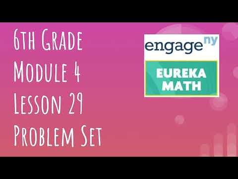 Engage NY // Eureka Math Grade 6 Module 4 Lesson 29 Problem Set