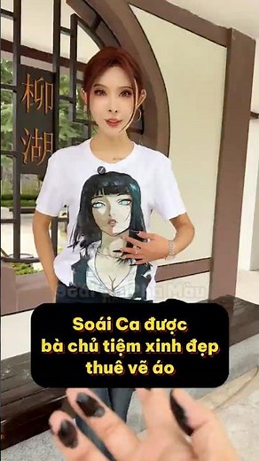 Drawing on Strangers' Shirts #101: Handsome guy hired by beautiful shop owner to draw on a shirt