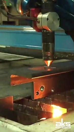Achieve clean, precise cuts when processing structural angle iron with a plasma cutter. The AKS accu-kut's motion control ensures exceptional cut quality and minimal secondary finishing. #angleiron #structuralsteel #metalfabrication | AKS Cutting Systems | Facebook