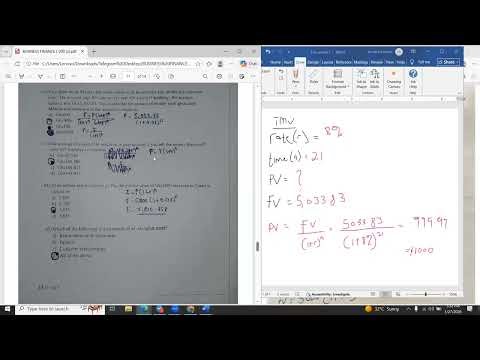 PRESENT AND FUTURE VALUE CALCULATION