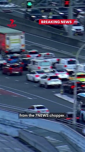 Car flips on Western Distributor, causing major traffic delays near Sydney Harbour Bridge