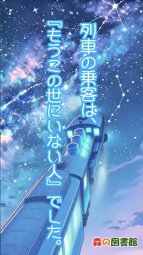 ショート絵本『銀河鉄道の夜』 #森の図書館 #アニメ #宮沢賢治＃読み聞かせ絵本