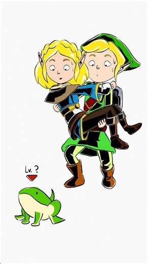 How to Draw Link and Zelda - Time-lapse #drawing #art #gaming #zelink #fanart #shorts