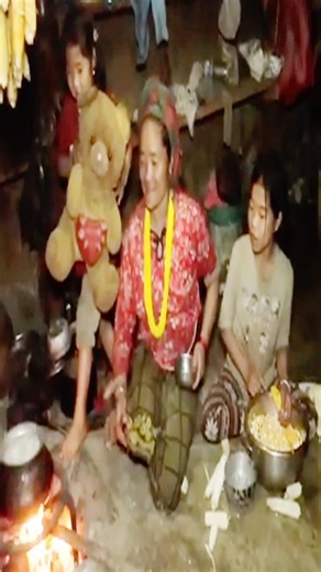 Happy Family Eating in Village #food #video #cookingtime #village | Village Cooking