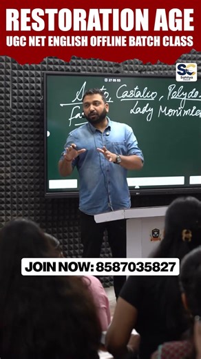 Best Offline Class for Restoration Age 🔥By Vineet Sir | UGC NET English