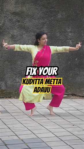 How to do Kuditta metta Adavu #how #dance #bharatanatyam #learning #online