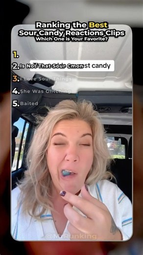 Ranking The Best Sour Candy Reactions🍬