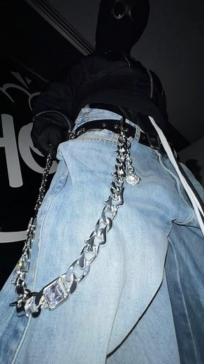 Unlock the power of the cosmos with Tesseract Pants Chain. Now available💎#howss | Howss