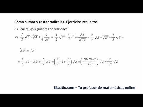 Cómo sumar y restar radicales. Ejercicios resueltos paso a paso