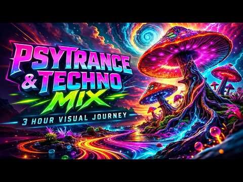 🔥 Psytrance & Techno · 3 Hour Psychedelic Visual Journey
