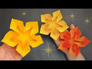 How To Fold An Easy Origami Star Flower Step By Step!