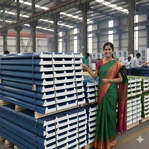 PUF Insulated Roofing Panel - | manish aluminum glass 1