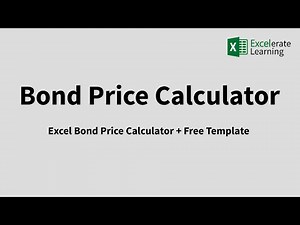 Bond Price Calculator in Excel (FREE TEMPLATE)