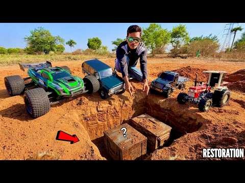 RC Secret Underground Digging to Find Dragon Boat Cars – Chatpat toy tv