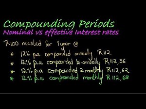 Nominal and effective interest rates