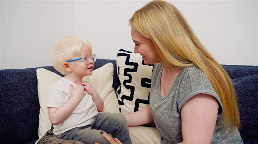 How to help a child with sight loss communicate