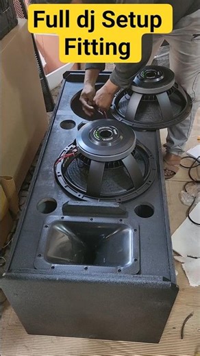 Full Dj Setup Fitting || 6 Dual 15 Top Fitting || #dj #shorts