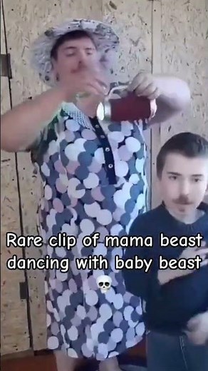 mama Beast dancing with baby Beast