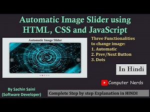 Automatic Image Slider using HTML, CSS, and JavaScript only(In HINDI) | JavaScript projects