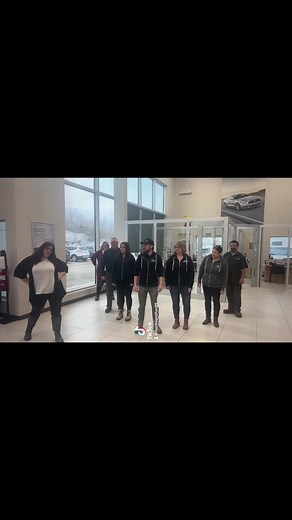 Northland Ford staff warming up and getting loose for the day | Northland Ford - Flin Flon