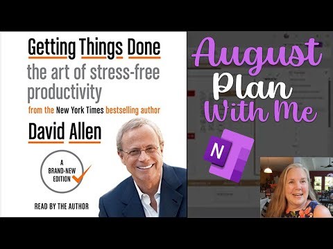 August Plan With Me in my 2025 OneNote Planner - GTD style!