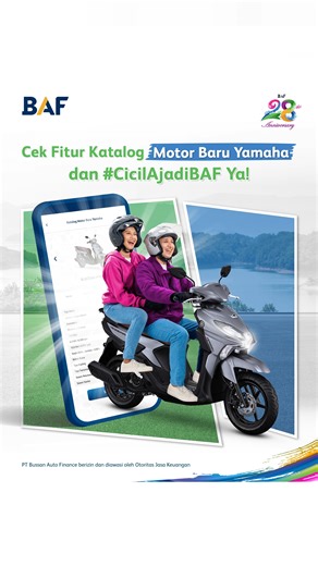 1M views | Yuk, download BAF Mobile di App Store atau Play Store dan #CicilAjadiBAF Motor Baru Yamaha yang BAF Friends incar ya. Biar makin hemat jangan lupa ambil #PromoSpesialSerba28 juga! Cek info lengkapnya di www.baf.id/promo/serba28 atau hubungi BAF Care di 1500750. BAF, Proses Cepat Angsuran Tepat! #SolusiNyataBAF | BAF Indonesia | Facebook