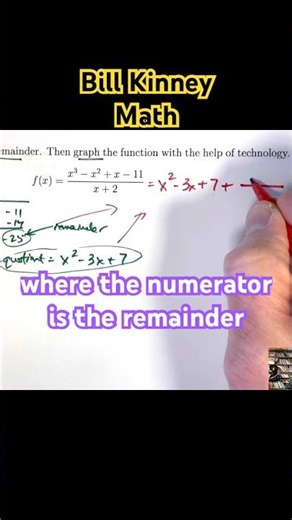 How to REWRITE a RATIONAL Function (The DIVISION ALGORITHM with a Quotient and Remainder)