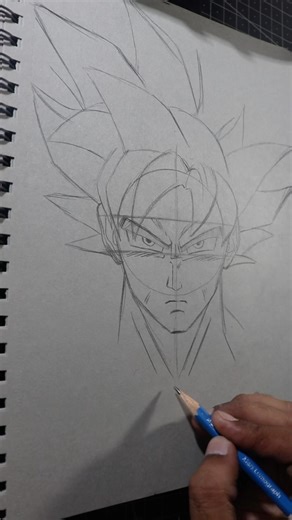 Goku drawing tutorial part 1 🔥 #shorts