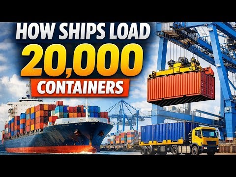 HOW SHIPS LOAD 20,000 CONTAINERS