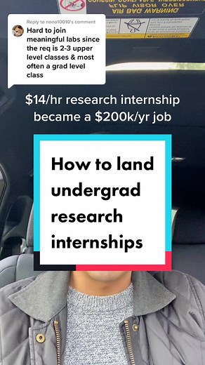 How to Land Undergrad Research Internships for Six Figure Software Engineering Jobs