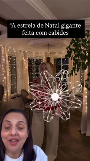 Você vai arrasar na decoração do seu Natal ⭐🎄 Com alguns cabides, fio de LED e uma luminária, dá pra criar uma estrela gigante e iluminada que transforma qualquer ambiente! Simples, barata e com resultado impecável ✨ 💭 Qual nota você dá pra essa estrela?” #dicasecuriosidadesbypaty #DicasDaPatiy #DecoracaoDeNatal #DIY #Criatividade | Sr. Solução