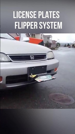 License Plate Flipper - Like James Bond ? #viral