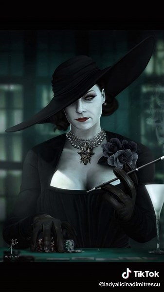 the sexiest picture ever!! of lady dimitrescu.