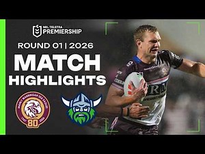 NRL 2026 | Sea Eagles v Raiders | Match Highlights | Round 1
