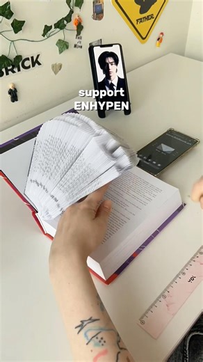 fans support❤️ Web application: www.foldbook.art #enhypen #sunghoon #diy #craft #hobby