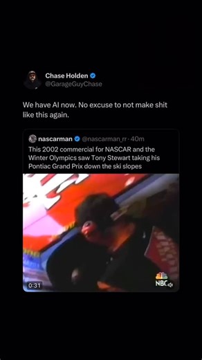 Chase Holden on Instagram: "We need more extreme racing commercials"