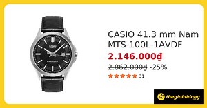 Đồng hồ CASIO 41.3 mm Nam MTS-100L-1AVDF giá rẻ, chính hãng