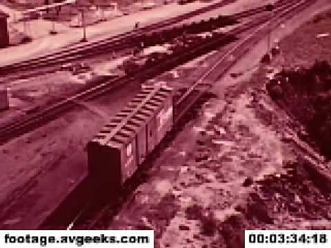 1950s stock footage - the freight train