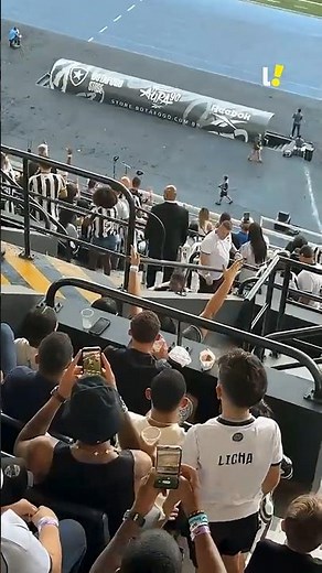 BARBOZA COMEMORANDO O GOL DO BOTAFOGO NA ARQUIBANCADA.