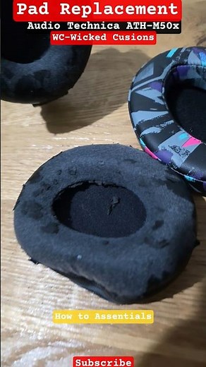 Pads Replacement | Audio Technica ATH M50x | #wickedcushions | Tutorial video #gadgets
