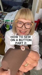 How to sew a button the RIGHT way part 2 4 hole buttons Create a fun look with coloured thread! See part 1 | The Linda Lundström